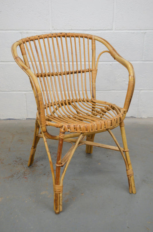 Vintage Bamboo Armchair