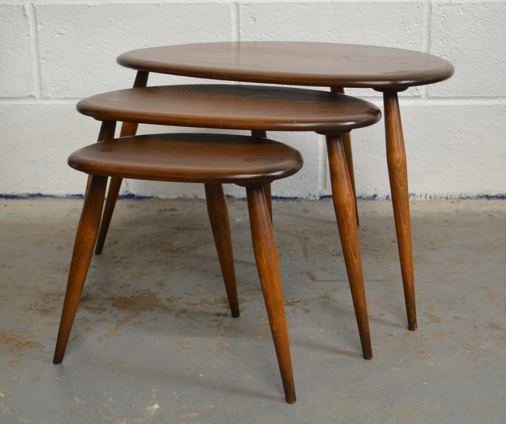 Retro Ercol Nest Of Tables Alt Interiors