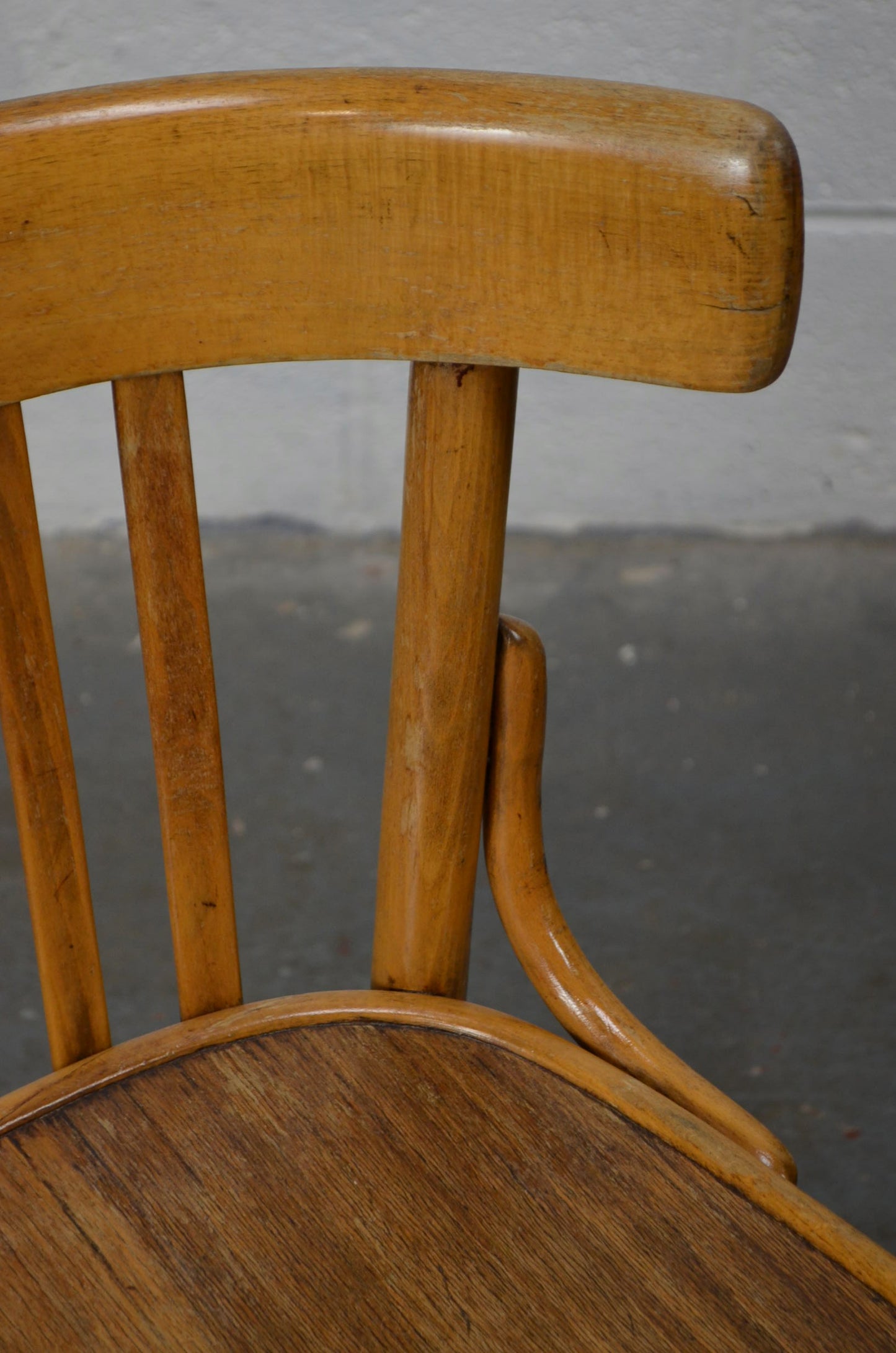 A Set Of Four Vintage Bentwood Bistro/Cafe/Town Hall Chairs