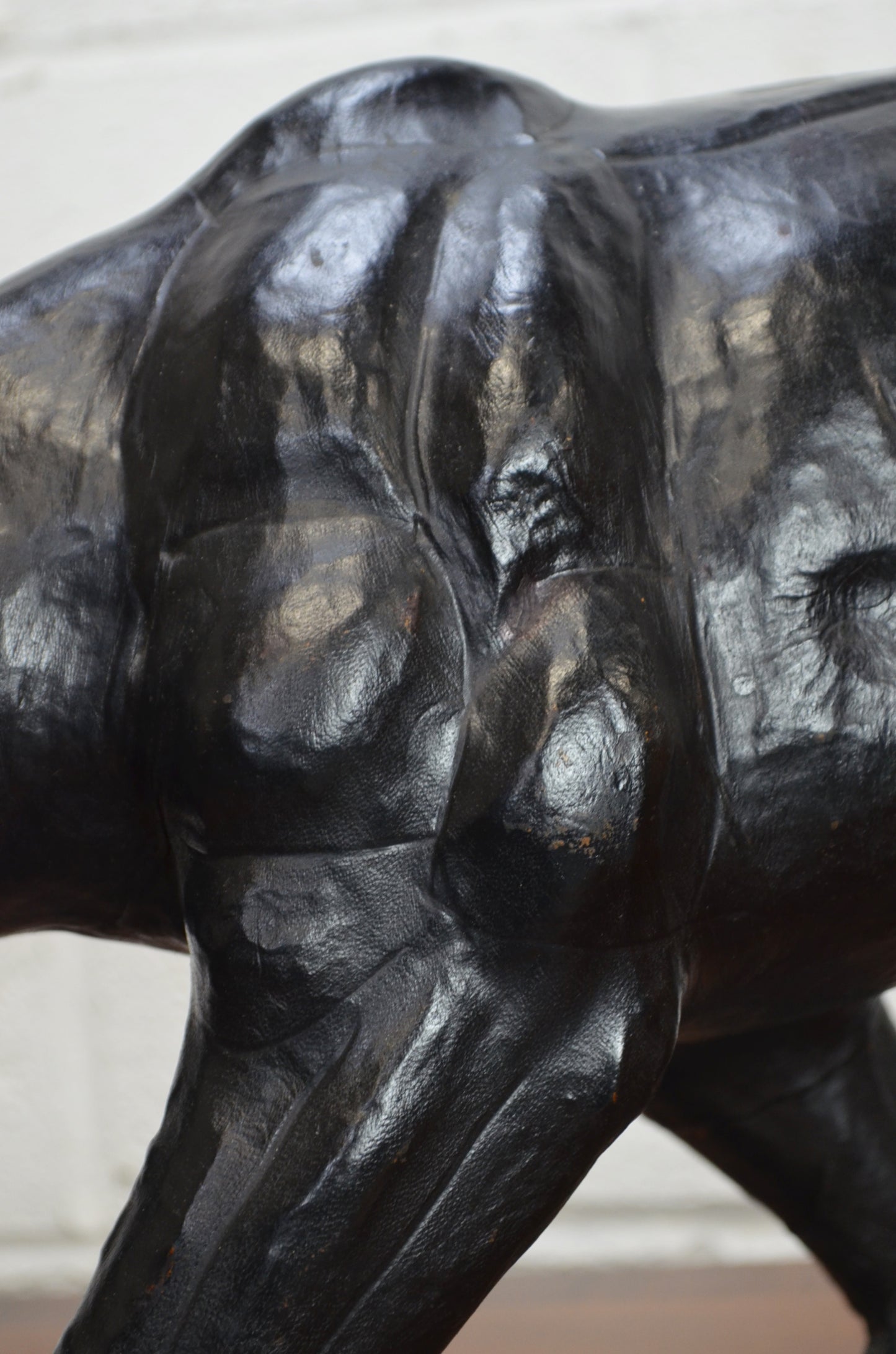 Large Vintage Leather Panther