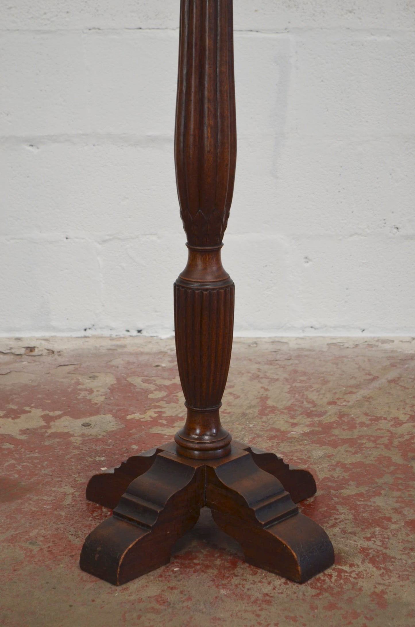 Large 19th Century Mahogany Floor Lamp