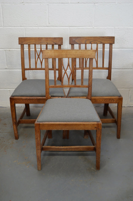 A Set Of Three Antique Dining Chairs