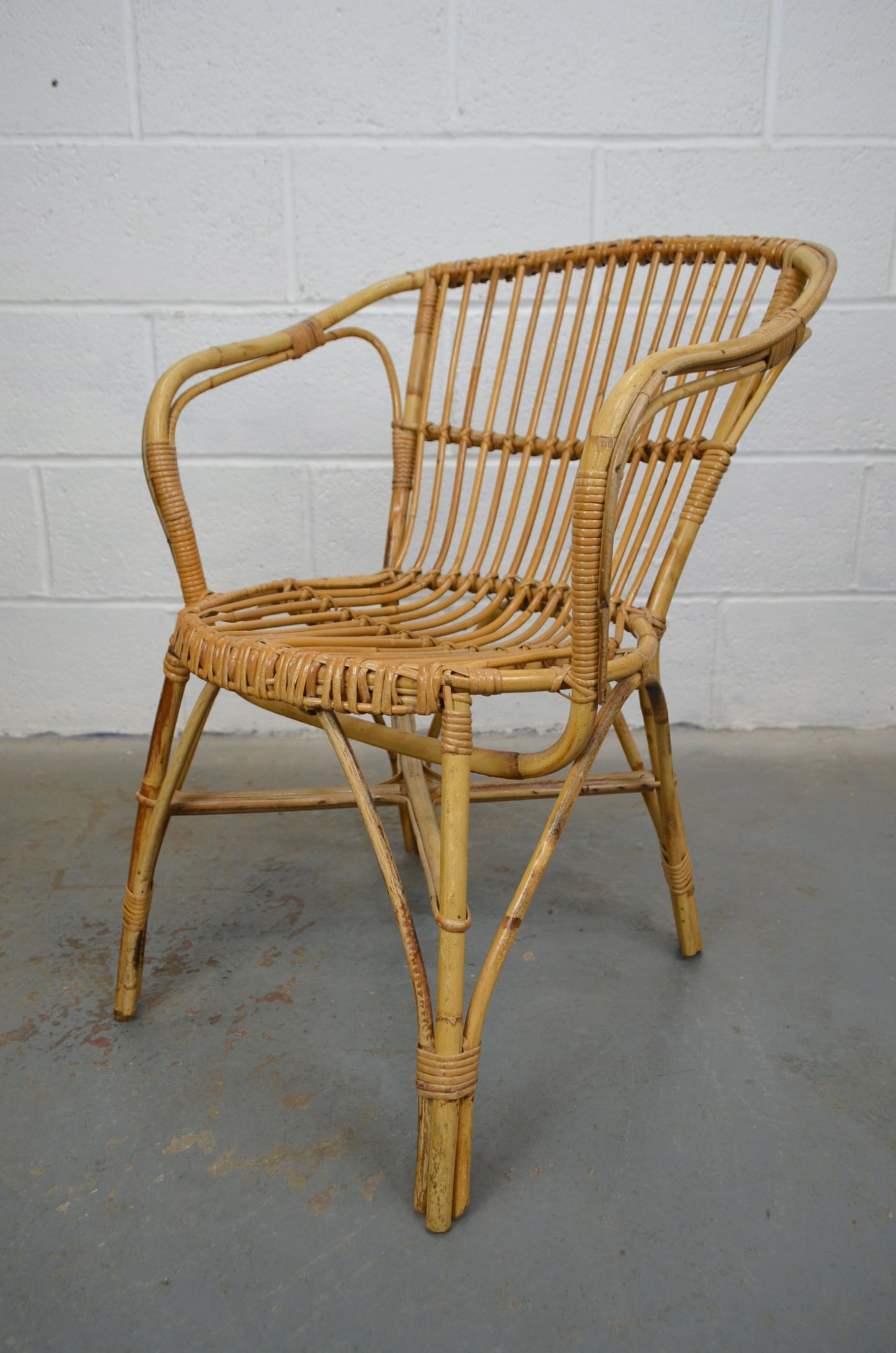 Vintage Bamboo Armchair