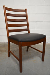 Set Of Six Vintage Dining Table Chairs