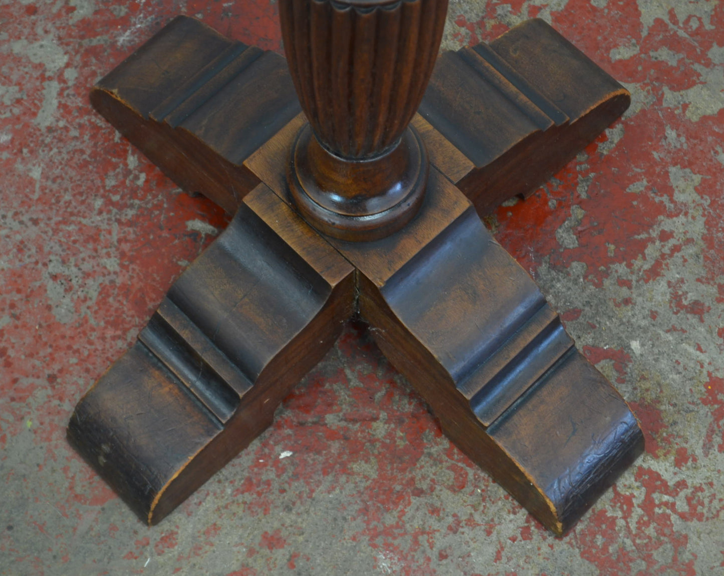 Large 19th Century Mahogany Floor Lamp