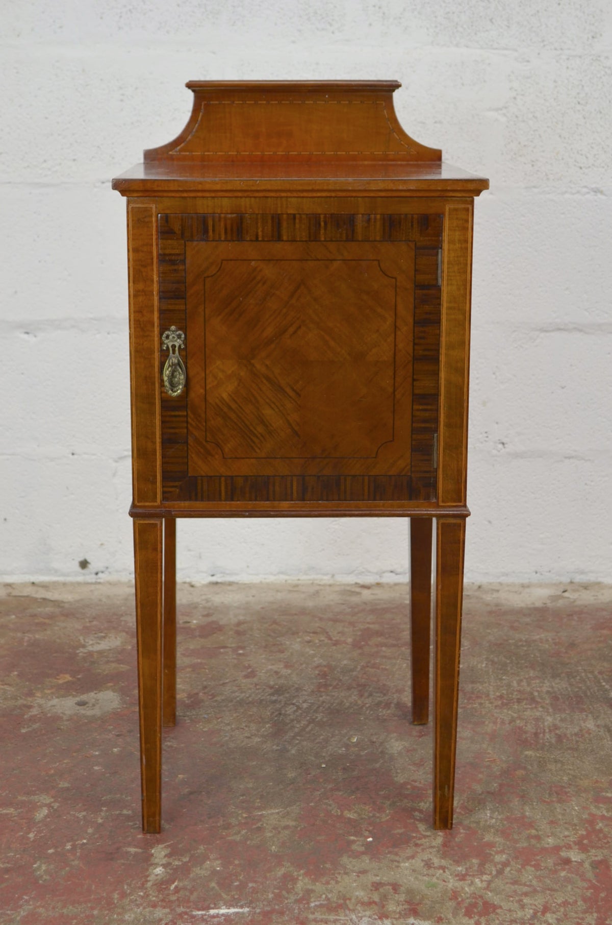 An Edwardian Mahogany Bedside Cabinet