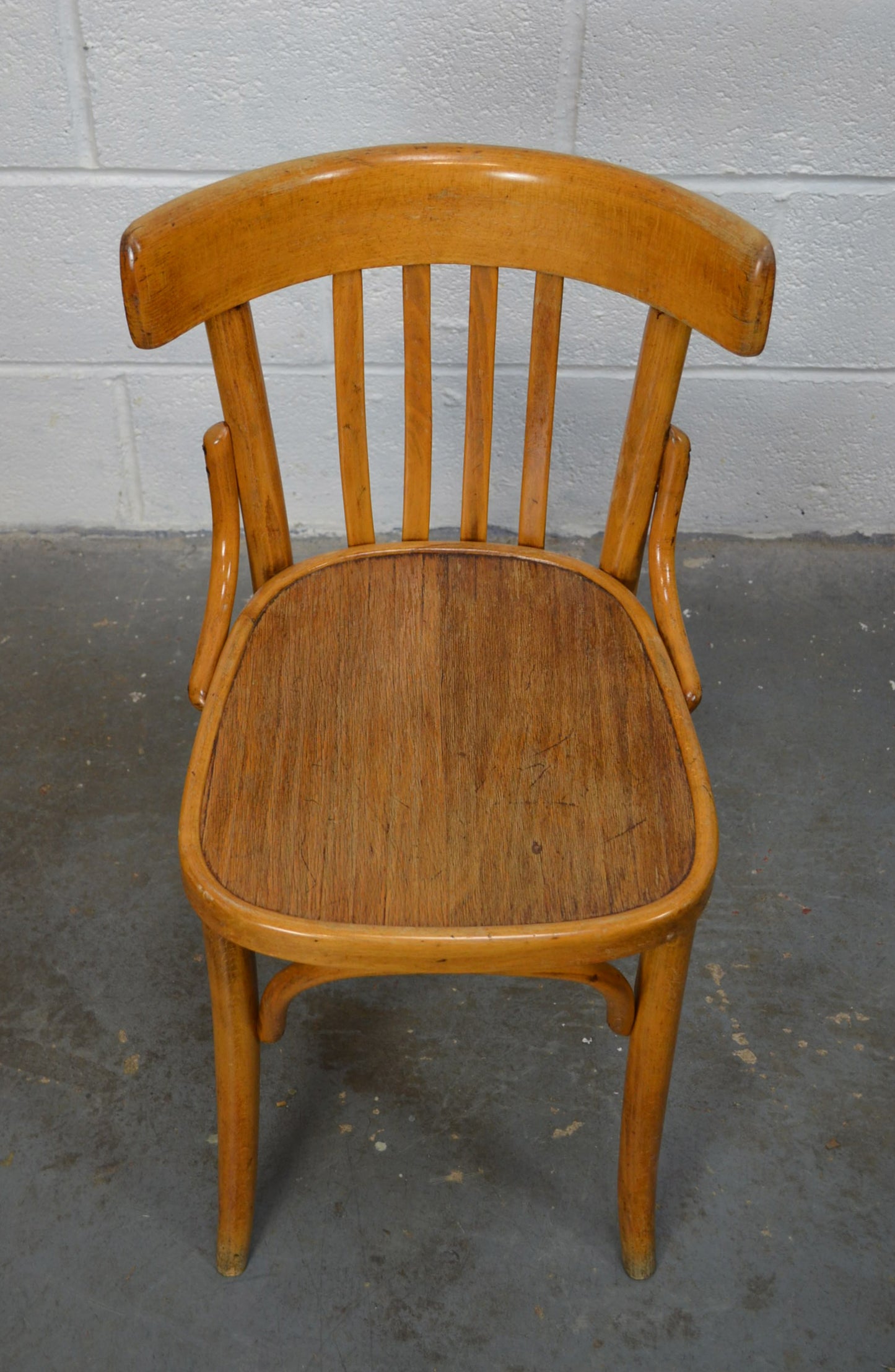 A Set Of Four Vintage Bentwood Bistro/Cafe/Town Hall Chairs