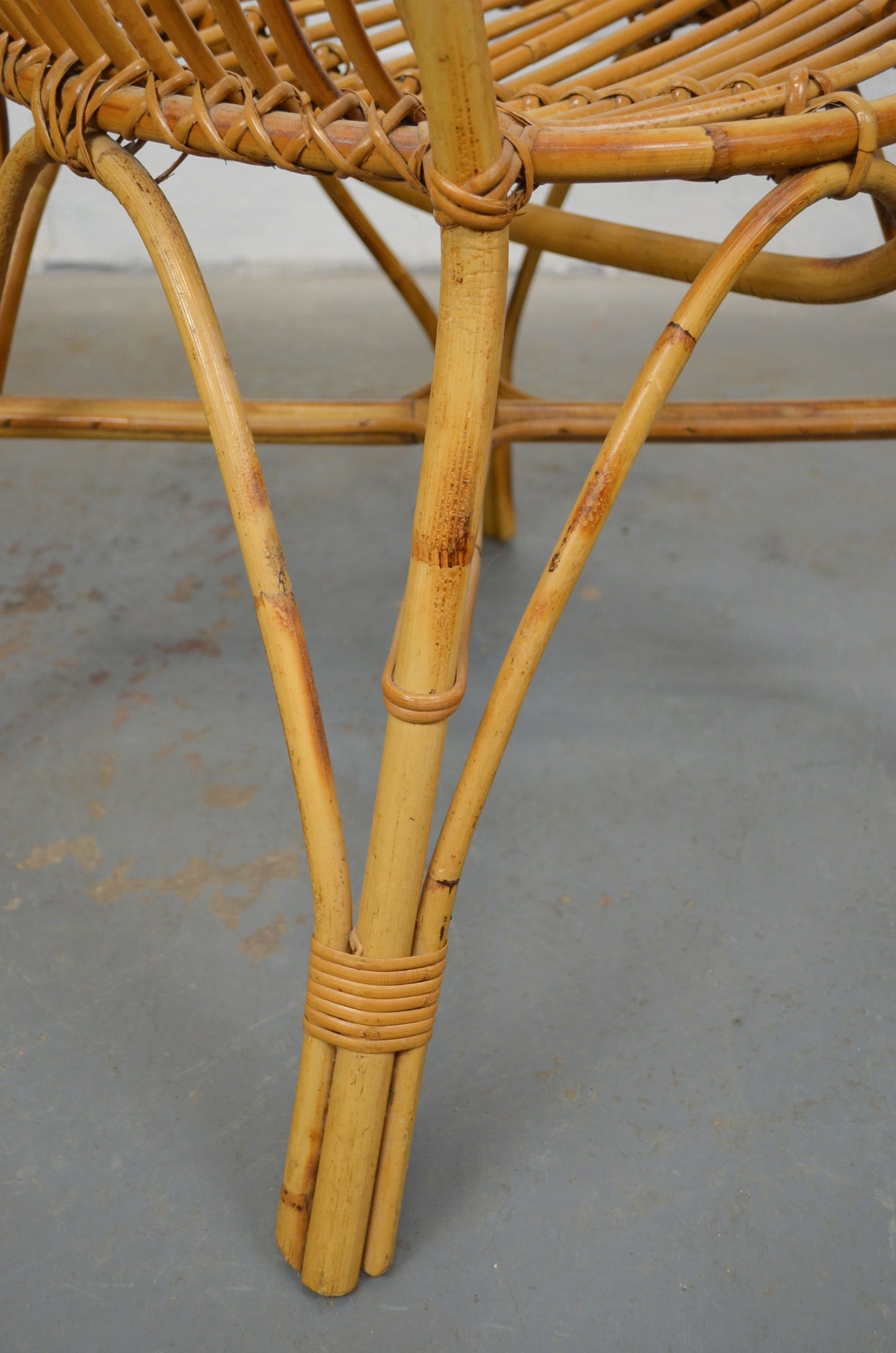 Vintage Bamboo Armchair