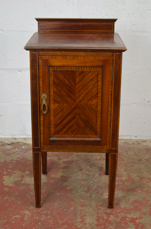 An Edwardian Mahogany Bedside Cabinet by Maple & Co