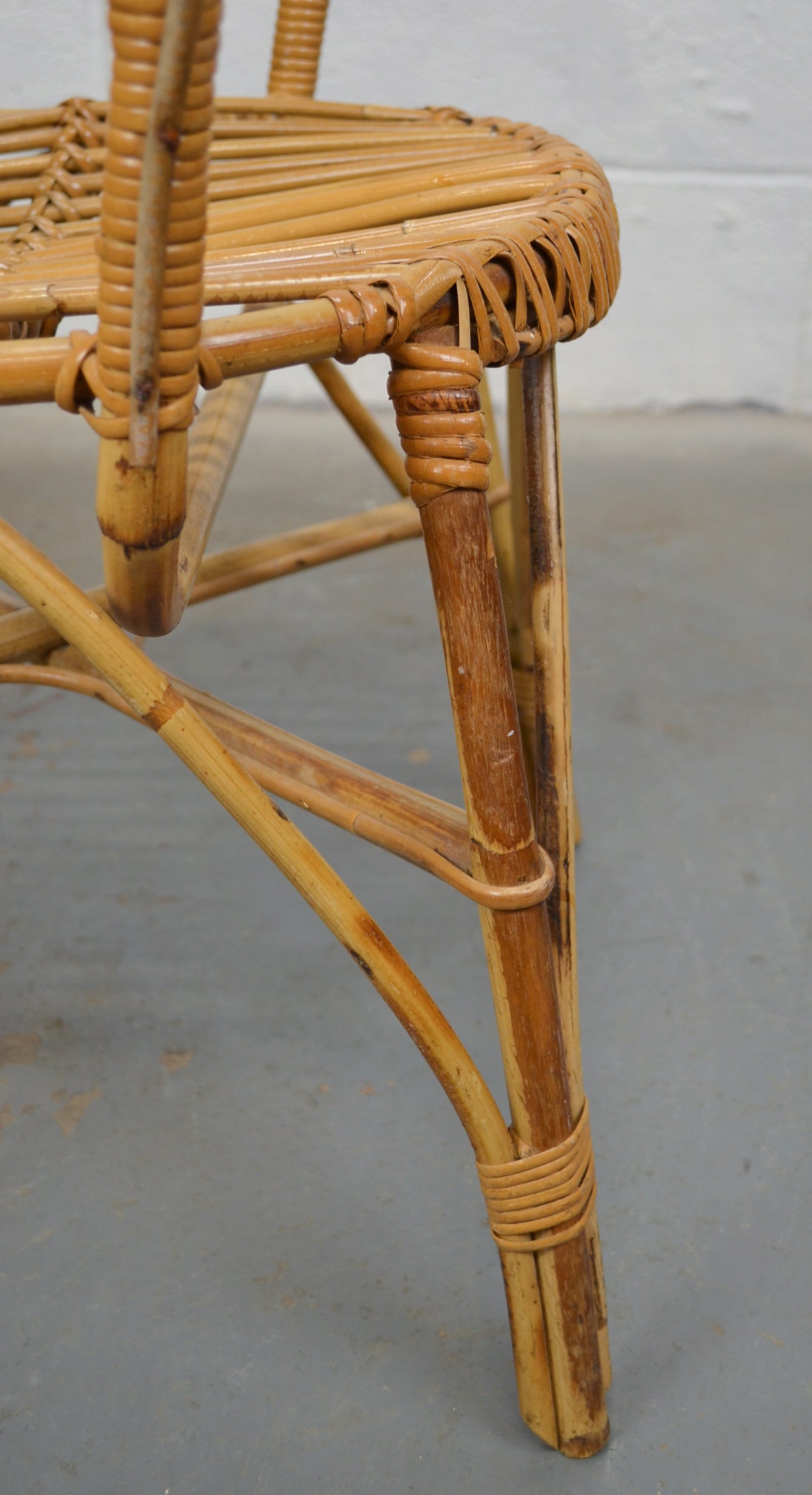 Vintage Bamboo Armchair