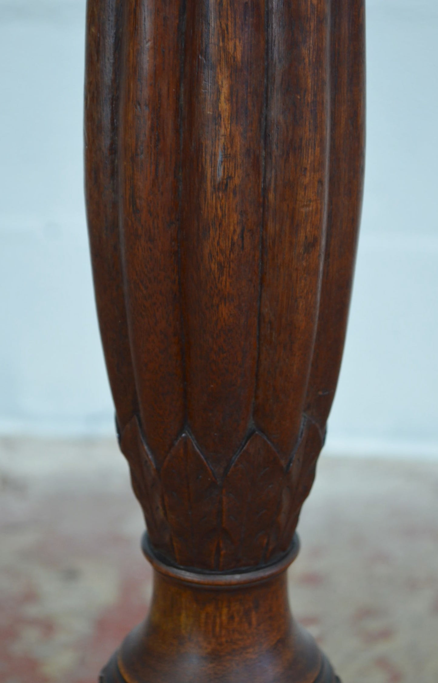 Large 19th Century Mahogany Floor Lamp