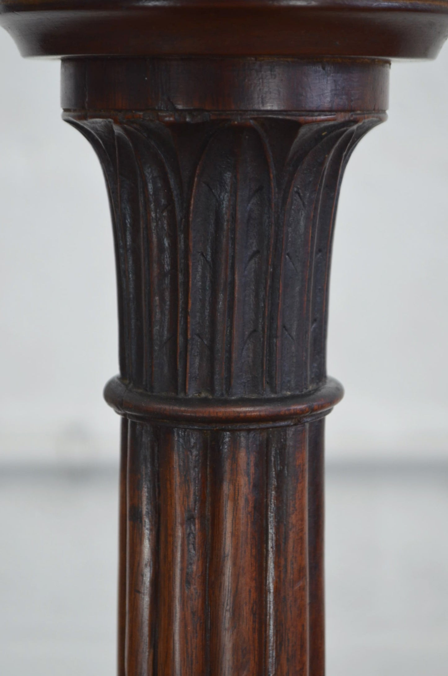 Large 19th Century Mahogany Floor Lamp