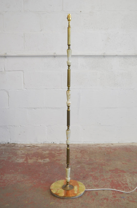 Vintage Antique Style Onyx Floor Lamp