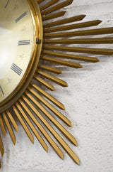 A Vintage Sunburst Wall Clock