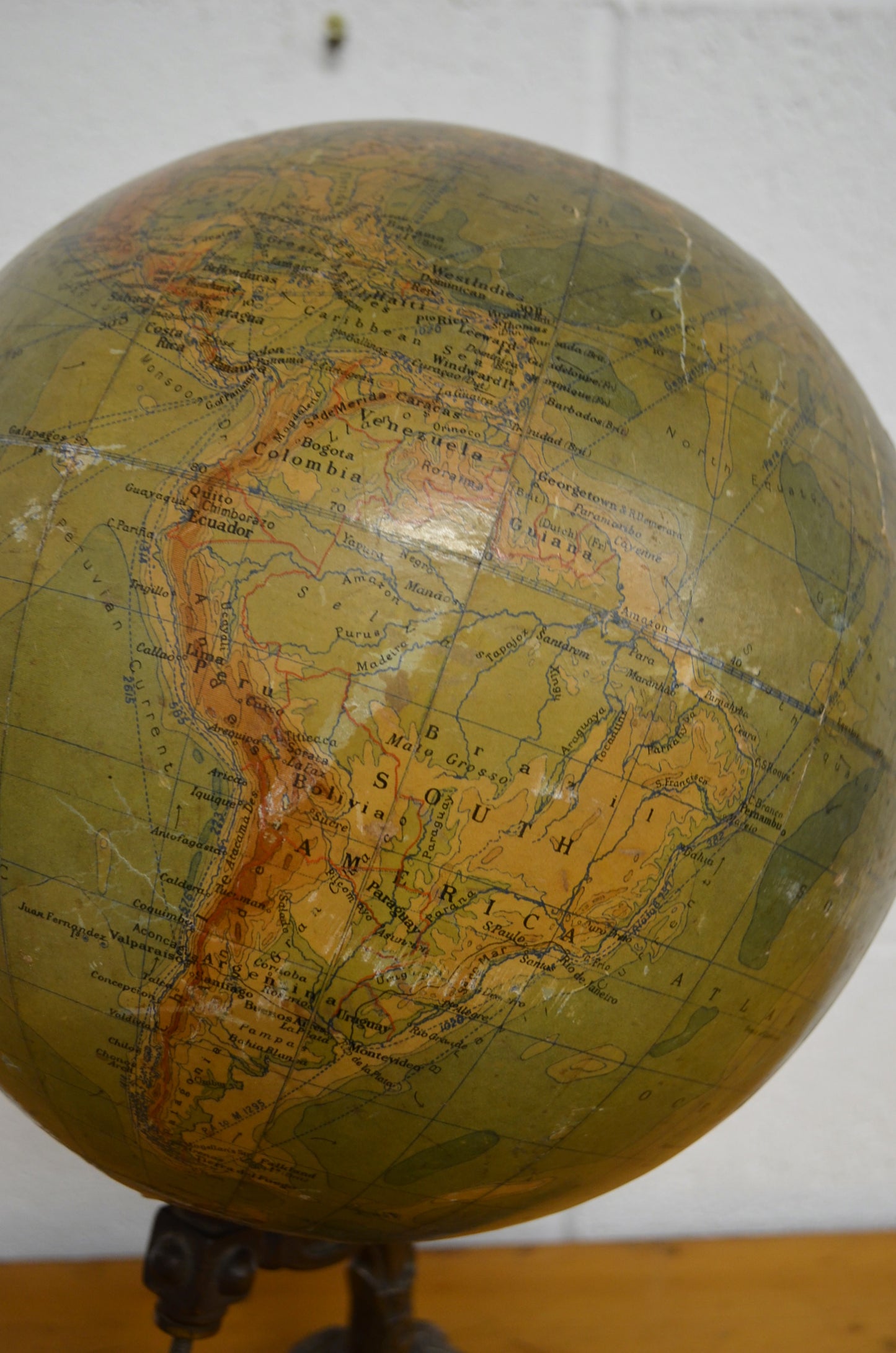 Antique Table Top Globe