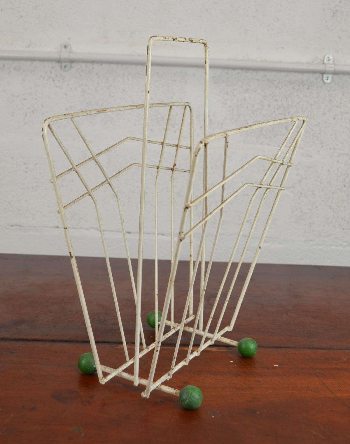 Vintage Atomic Wire Magazine Rack