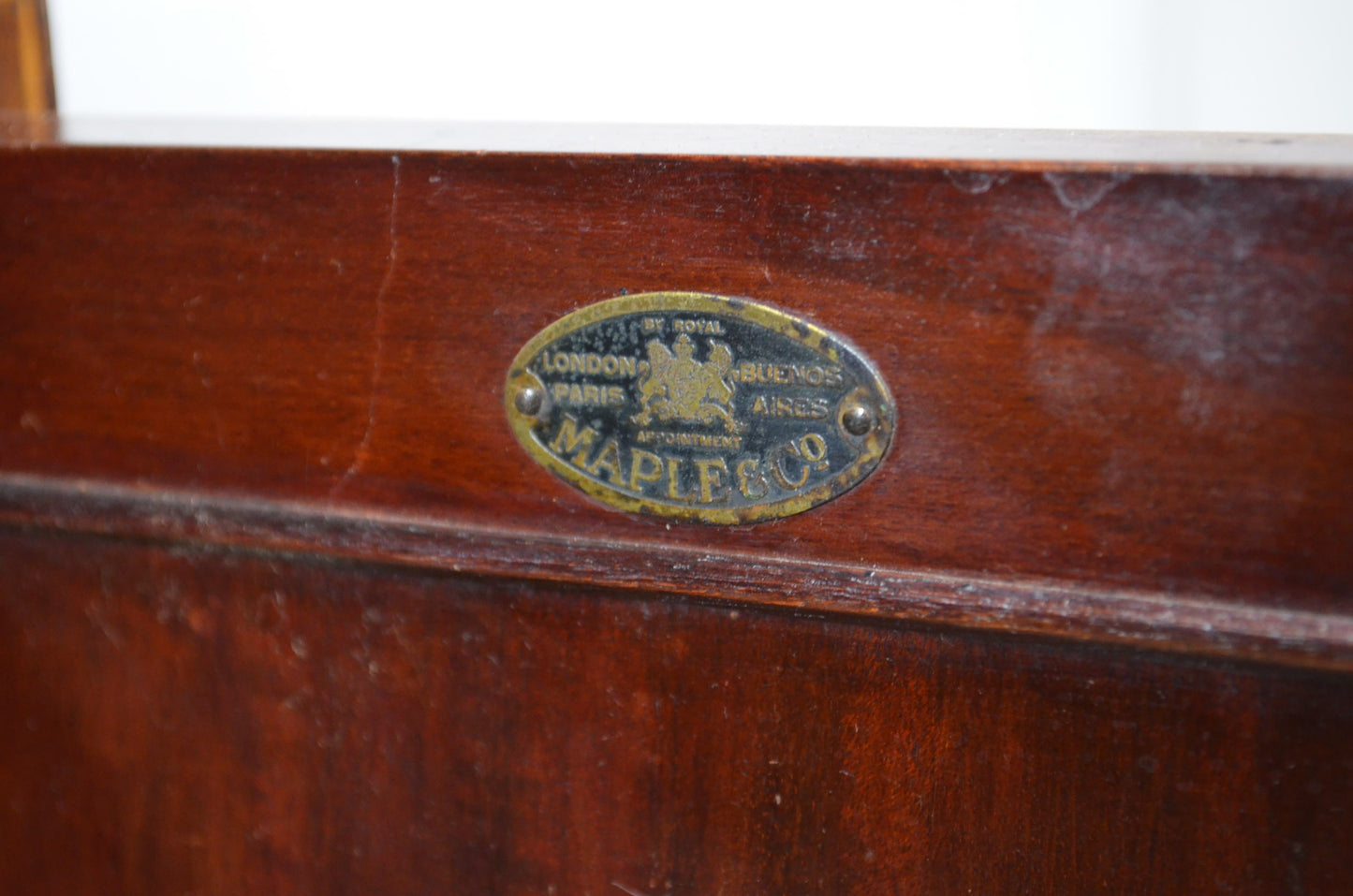 An Edwardian Mahogany Bedside Cabinet by Maple & Co