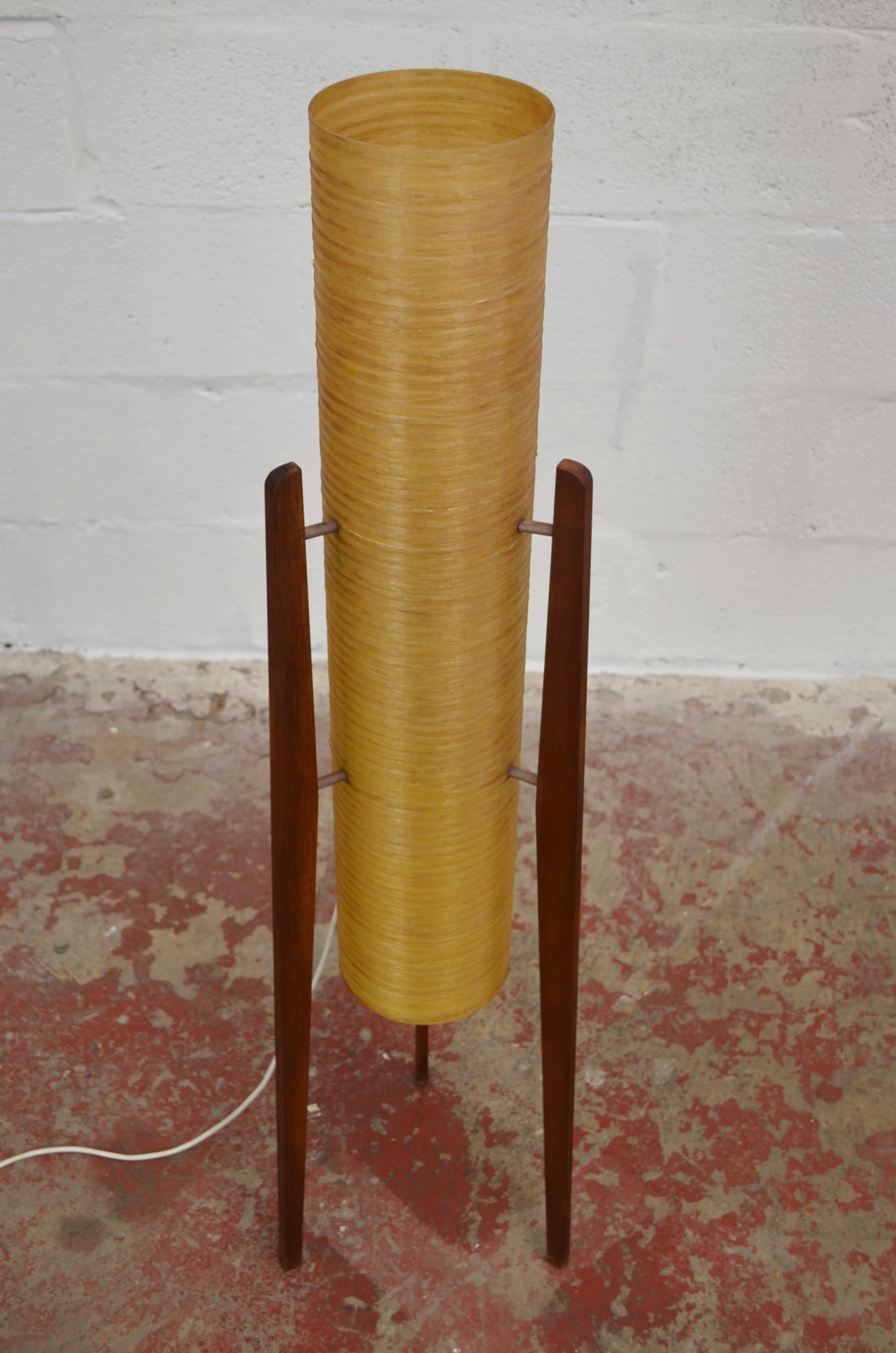 A Real Vintage Mid 20th Century 'Rocket' Tripod Floor Lamp