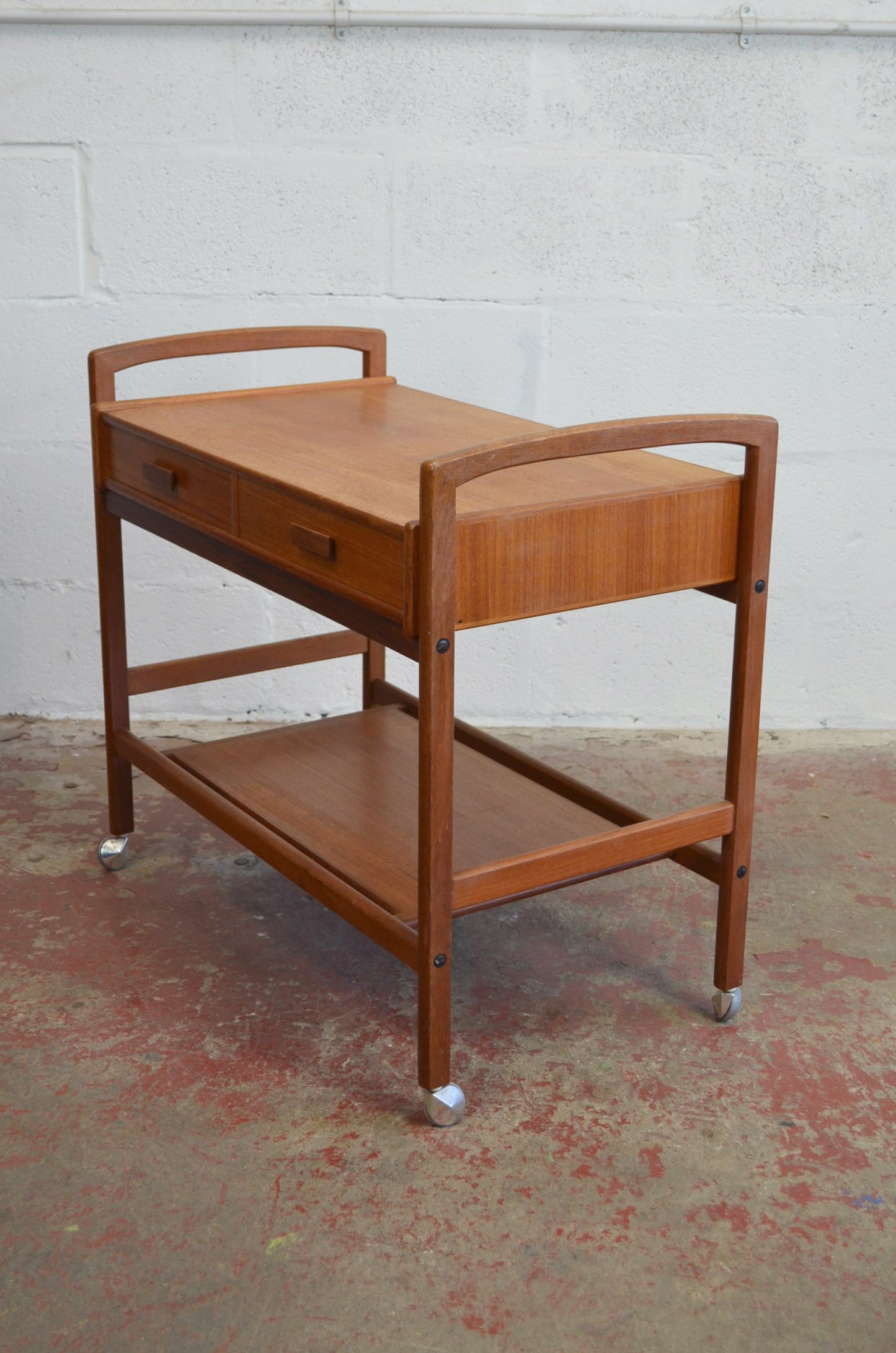 Vintage Mid Century Trolley Salling Stolefabrik