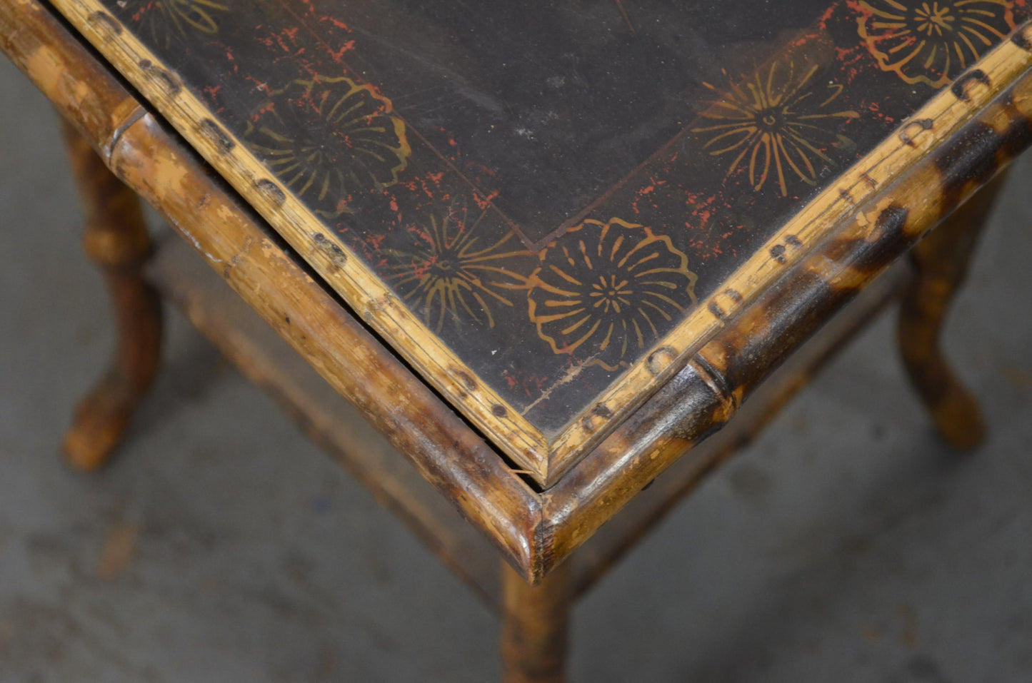 Antique Aesthetic Movement Bamboo Side Table