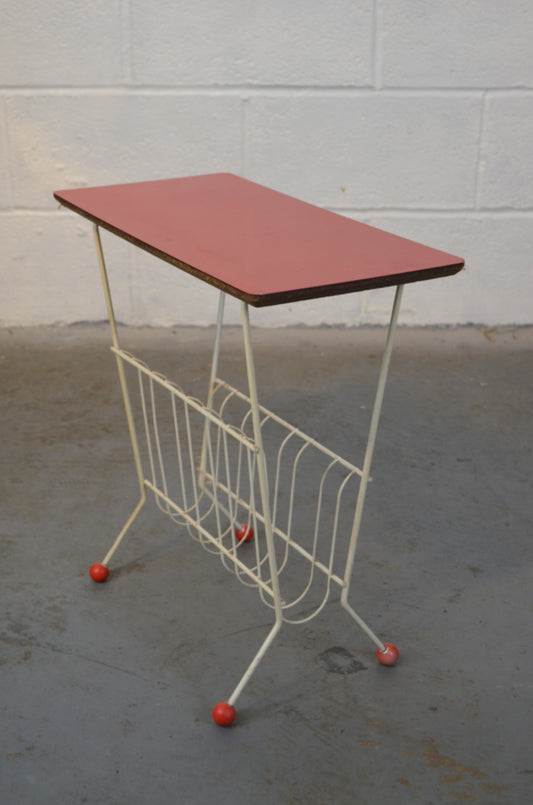 Vintage Atomic Magazine Rack
