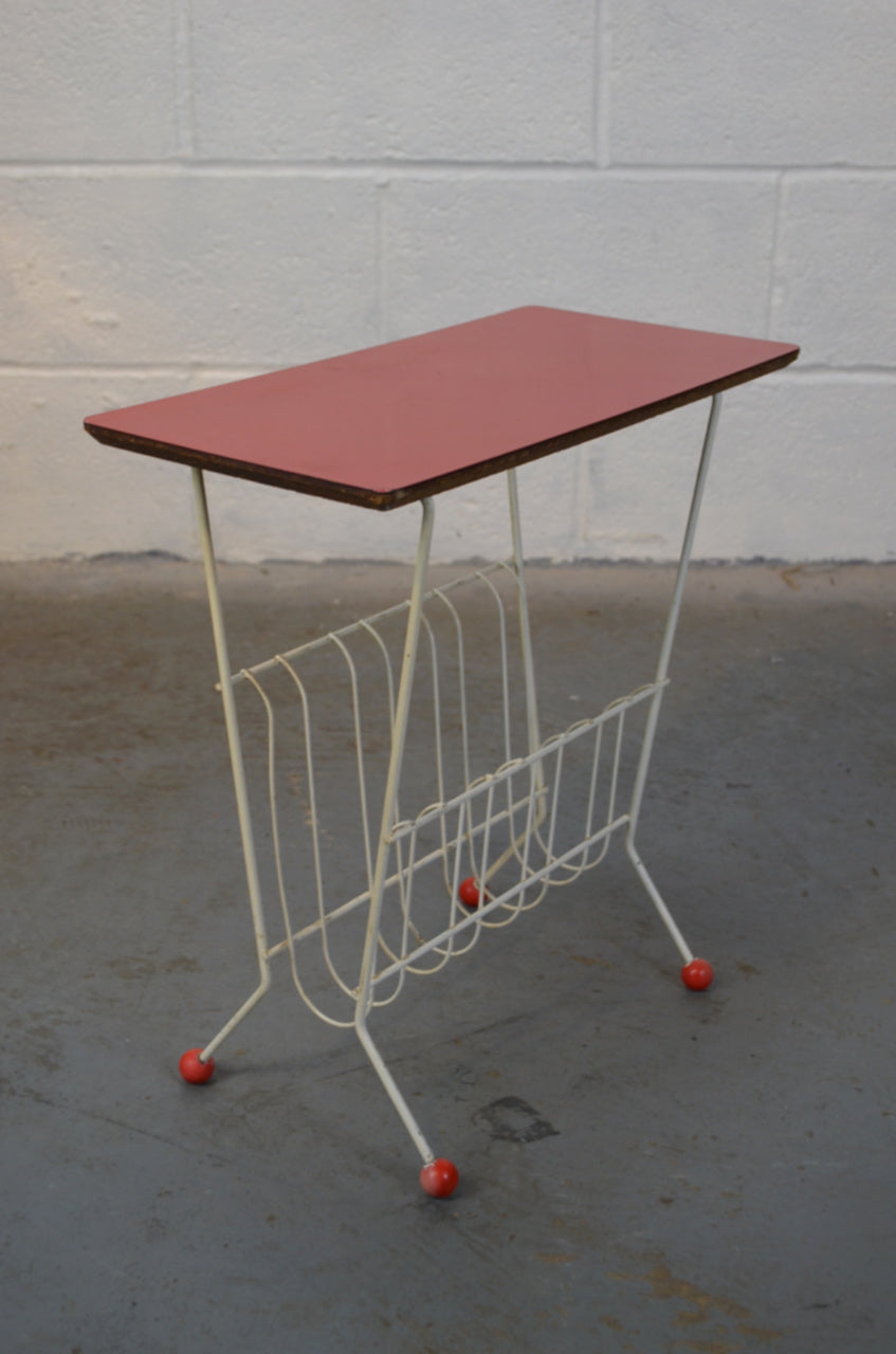 Vintage Atomic Magazine Rack