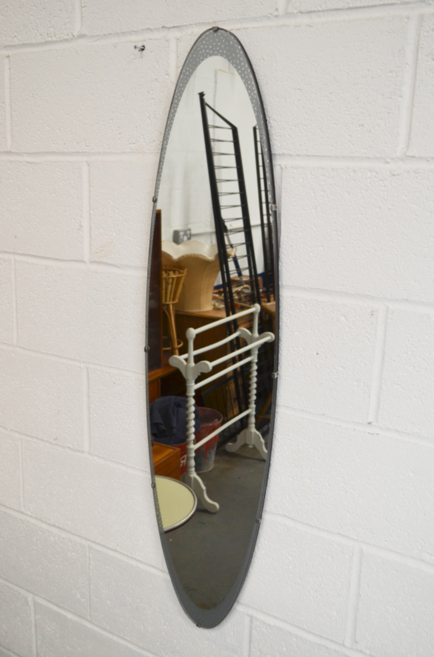 Vintage Oval Wall Mirror