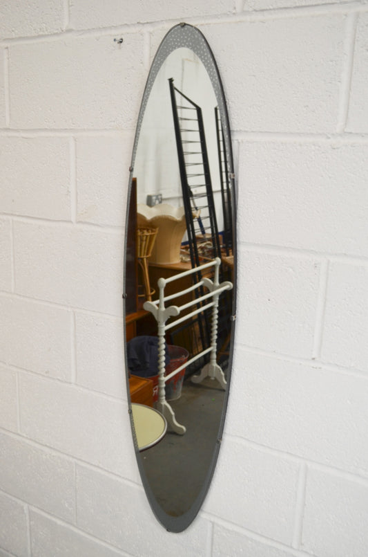 Vintage Oval Wall Mirror