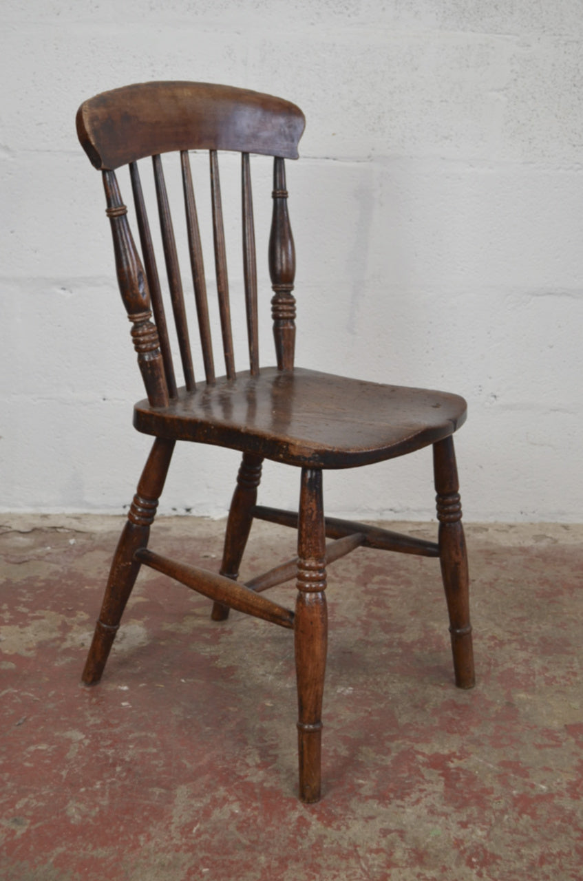 A 19th Century Farmhouse/Country Cottage Spindle Back Chair