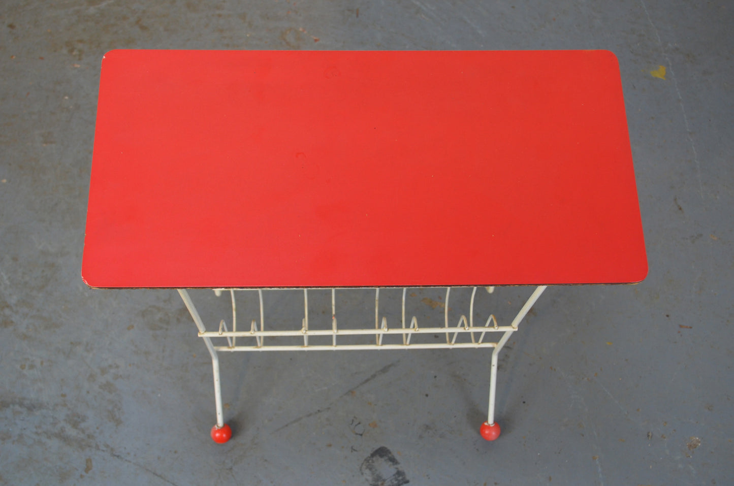 Vintage Atomic Magazine Rack