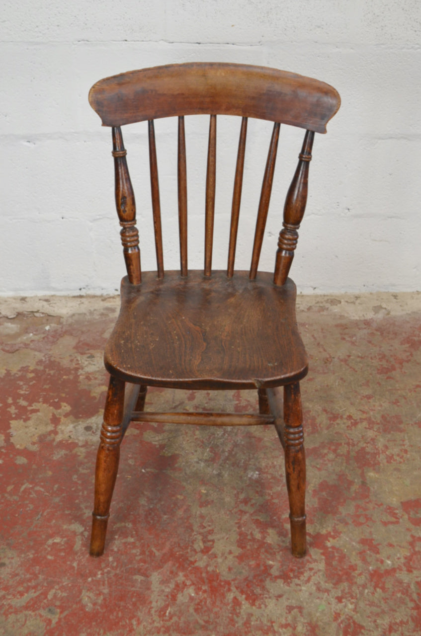 A 19th Century Farmhouse/Country Cottage Spindle Back Chair