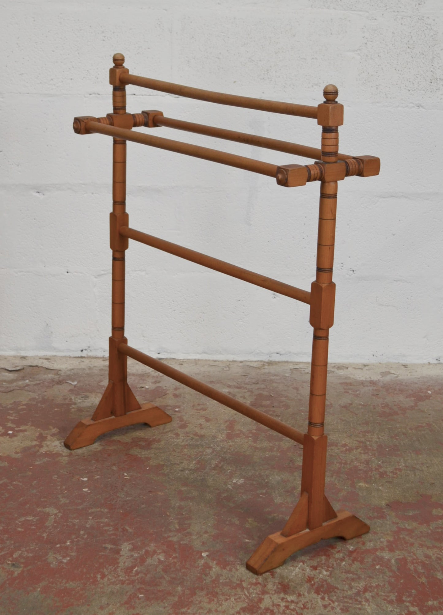 Antique Pine Towel / Clothes Stand Rail