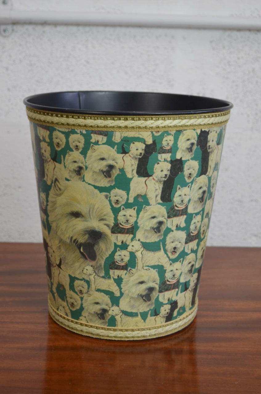 Retro Metal Waste Paper Bin