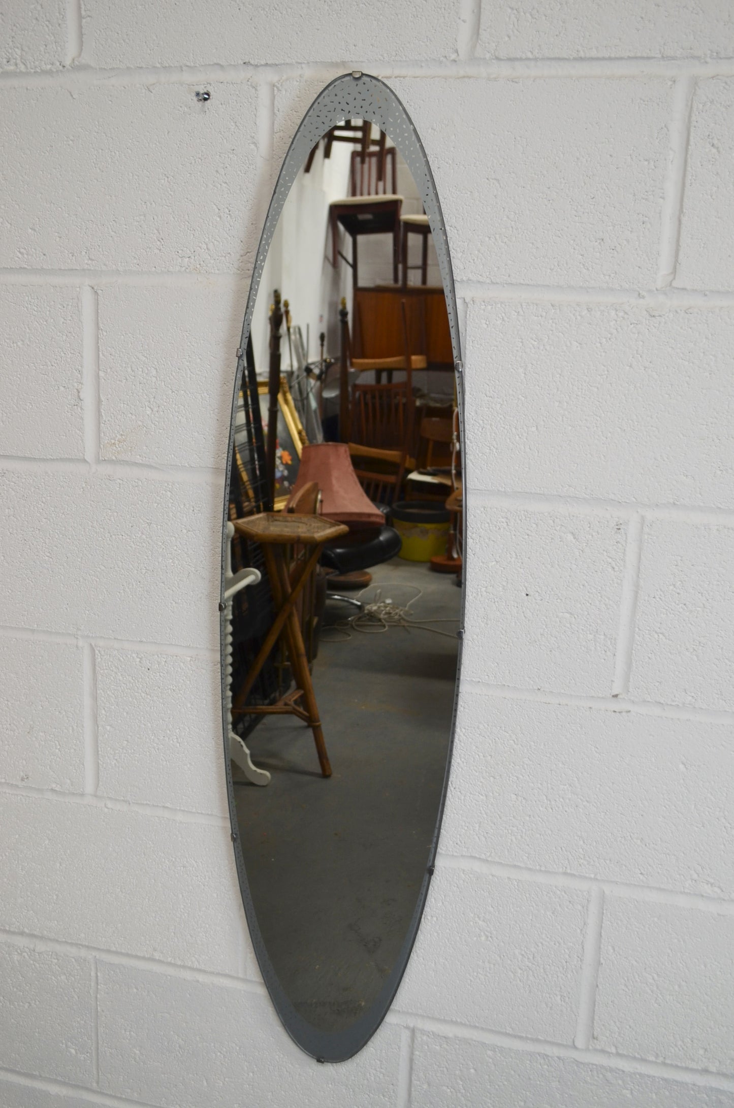 Vintage Oval Wall Mirror
