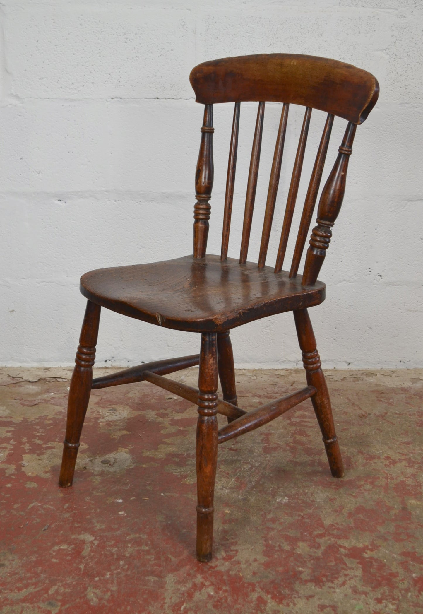 A 19th Century Farmhouse/Country Cottage Spindle Back Chair