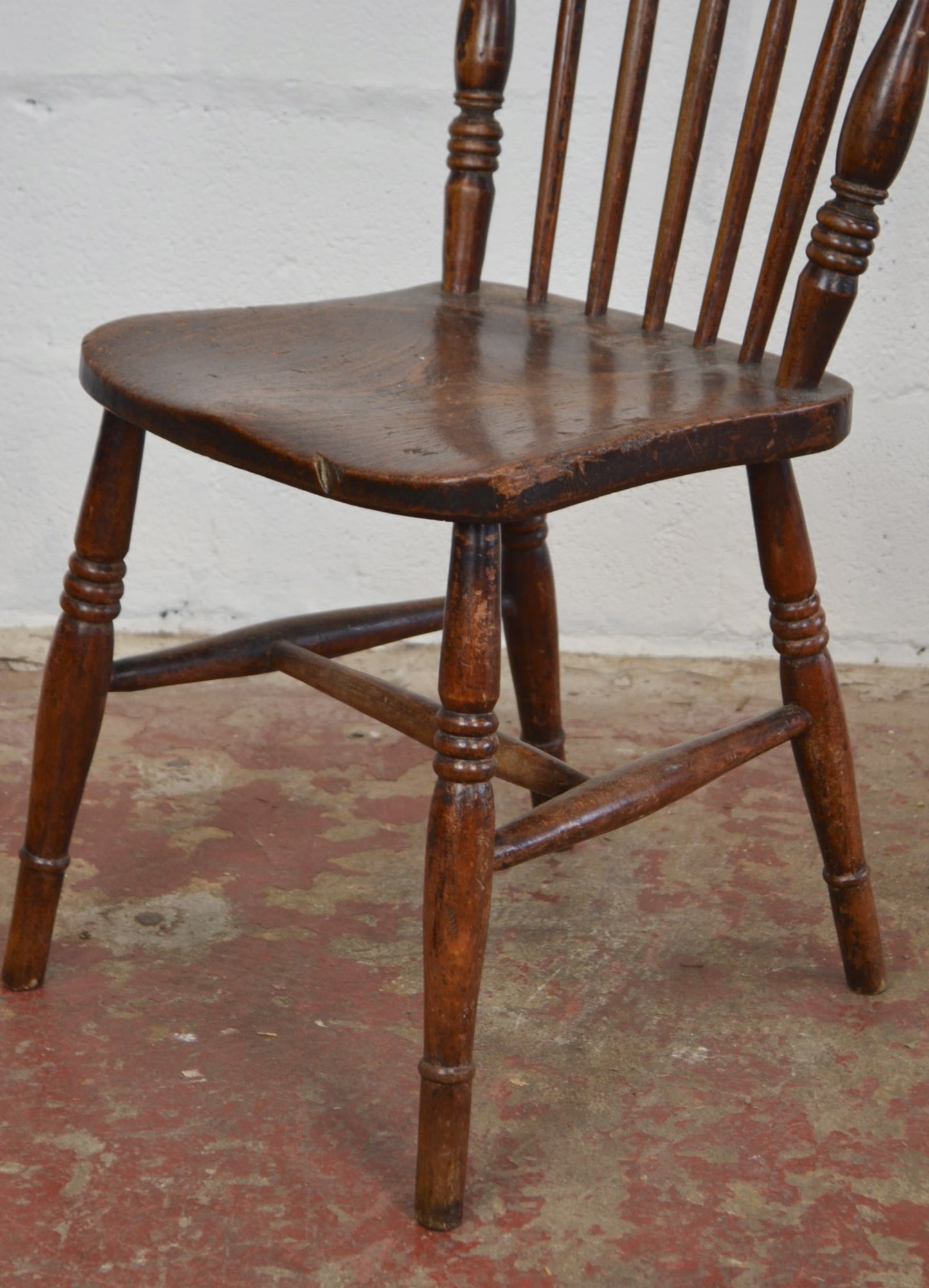 A 19th Century Farmhouse/Country Cottage Spindle Back Chair