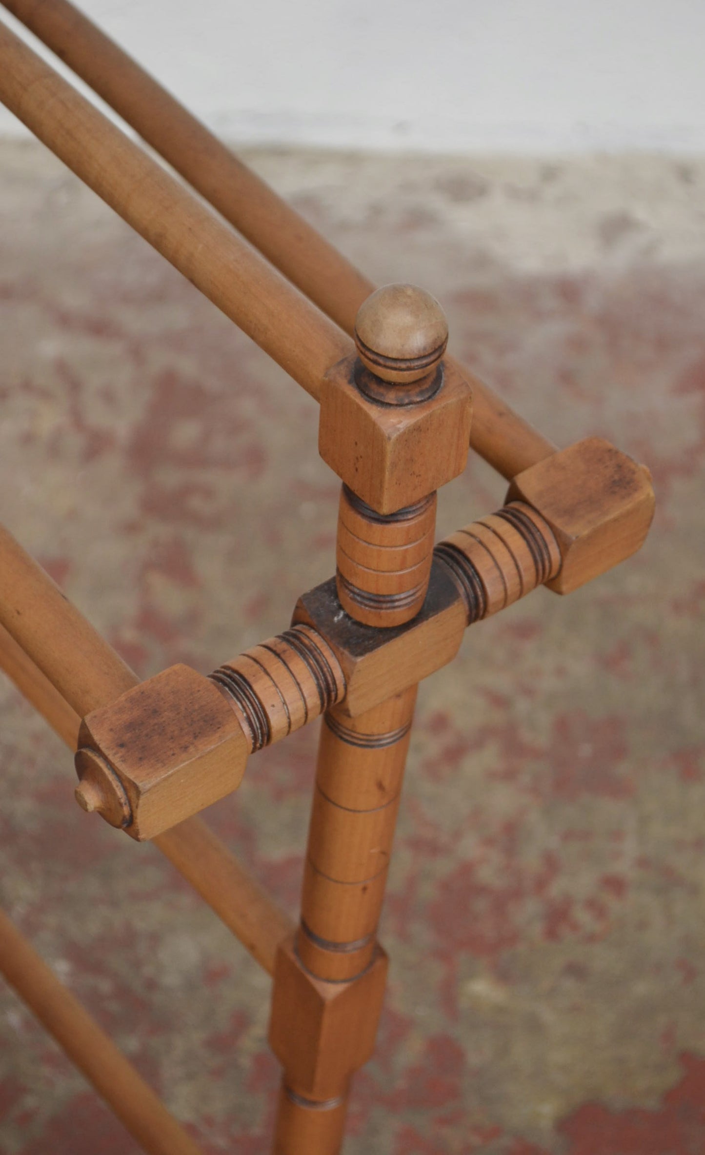 Antique Pine Towel / Clothes Stand Rail