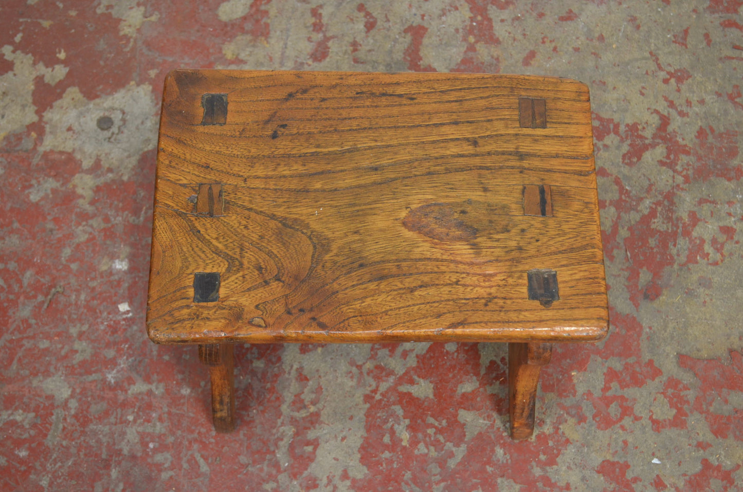 Early 19th Century Rustic Wooden Footstool/Milk Stool