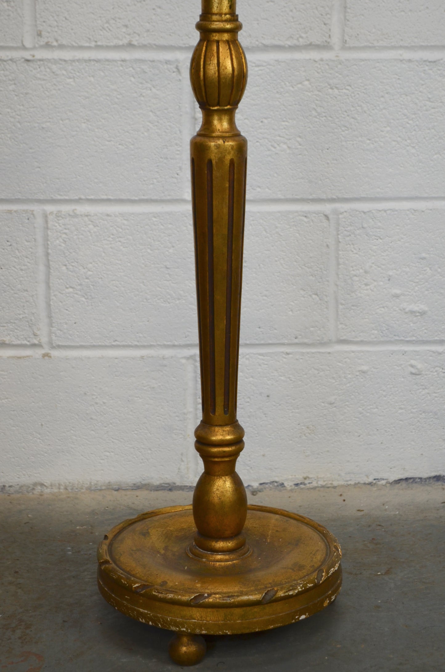 Vintage 20th Century Gilt Floor Lamp