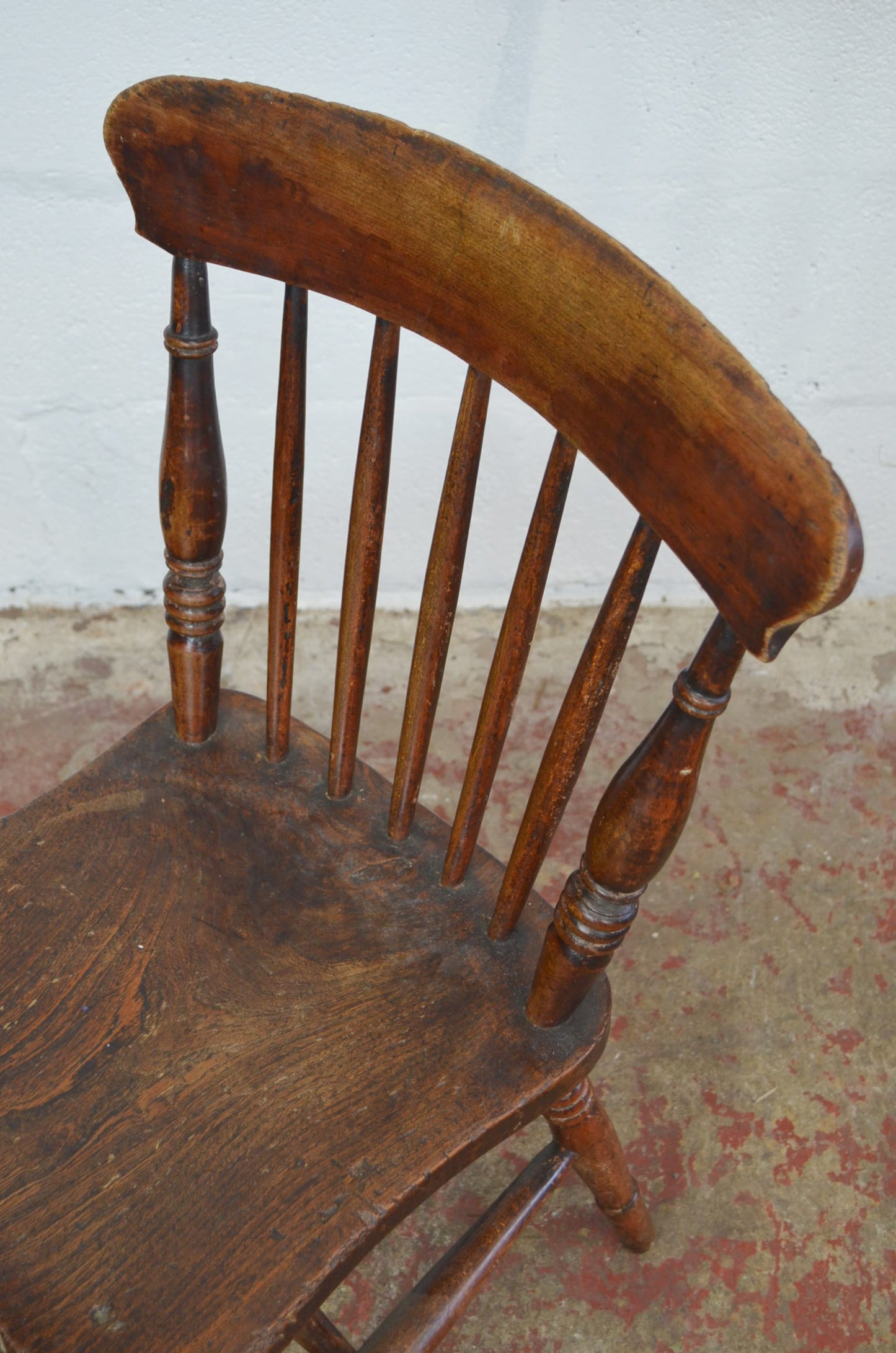 A 19th Century Farmhouse/Country Cottage Spindle Back Chair