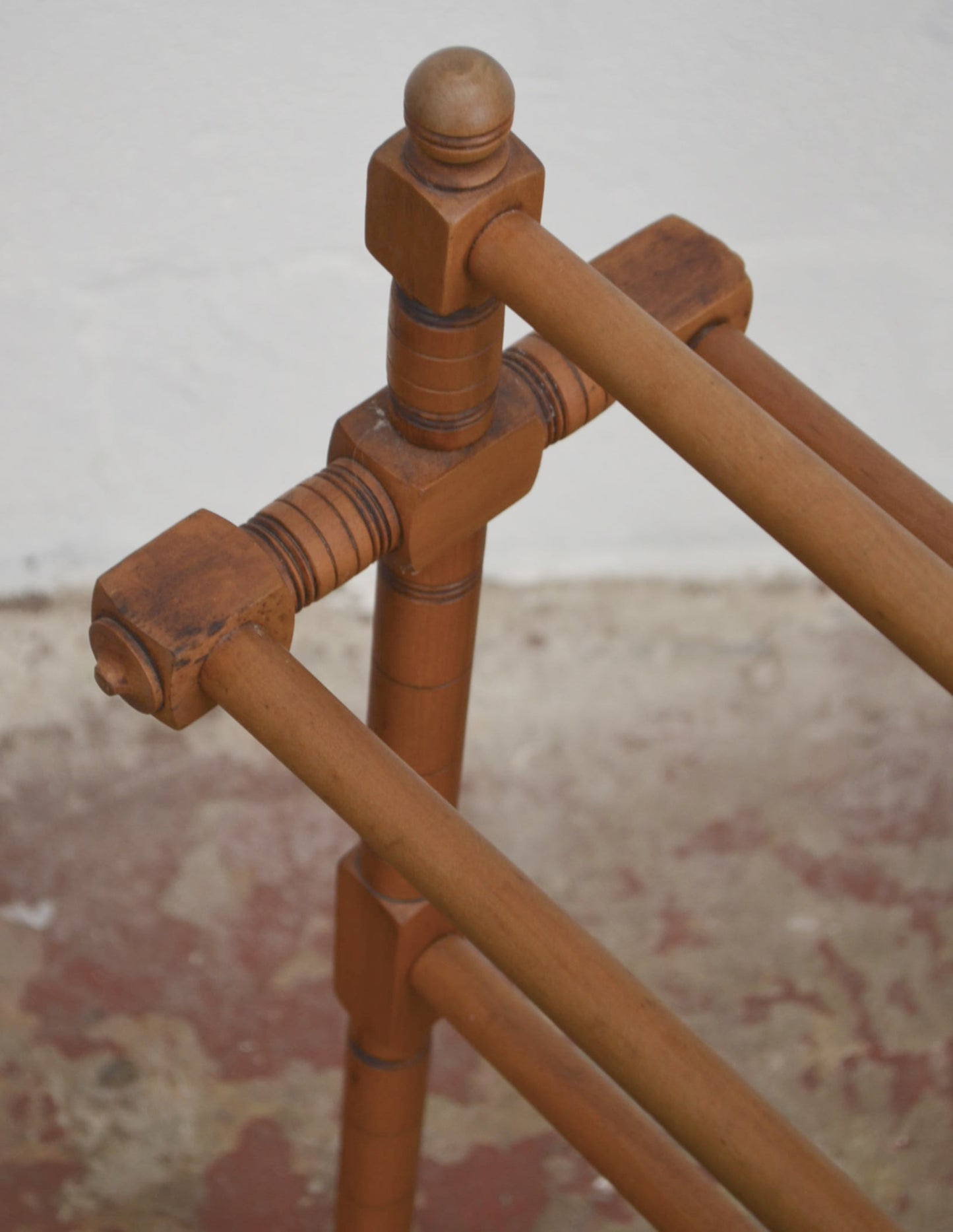 Antique Pine Towel / Clothes Stand Rail