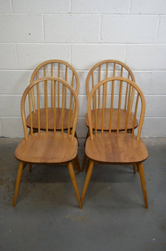 Four Vintage Ercol Dining Chairs
