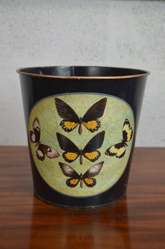 Retro Metal Waste Paper Bin