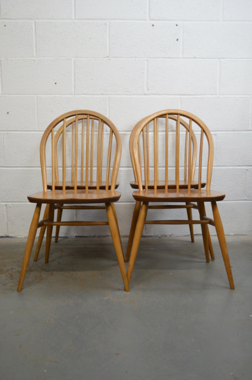 Four Vintage Ercol Dining Chairs