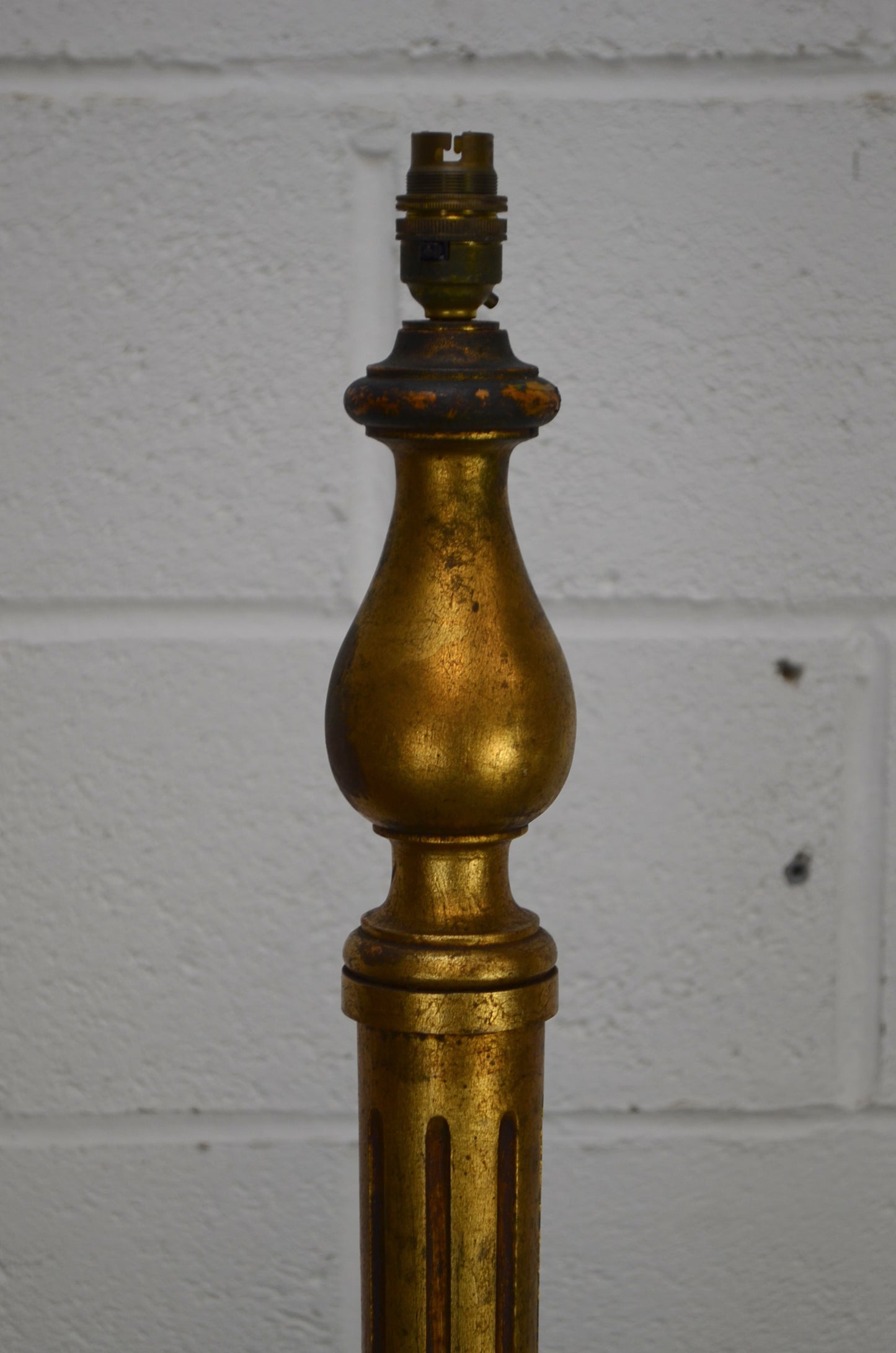 Vintage 20th Century Gilt Floor Lamp