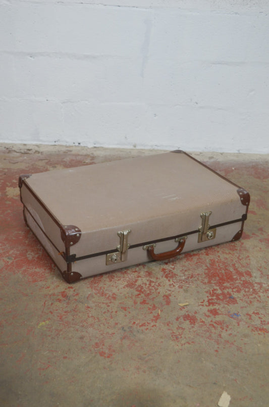 A Vintage Grey Suitcase