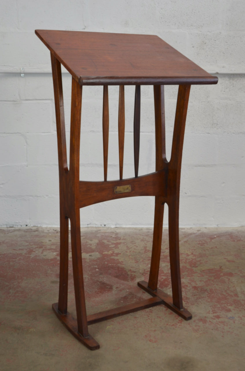 Vintage Mahogany Reading Stand/Lectern