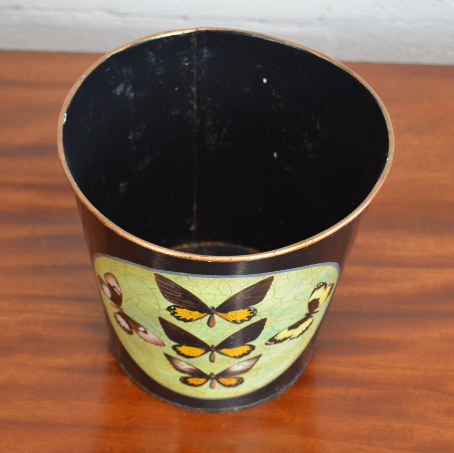 Retro Metal Waste Paper Bin