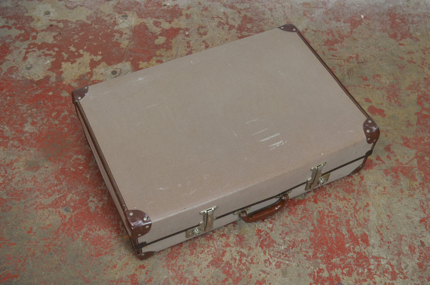 A Vintage Grey Suitcase