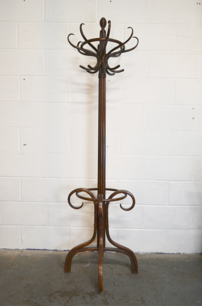 Vintage Bentwood Thonet Manner Coat Stand
